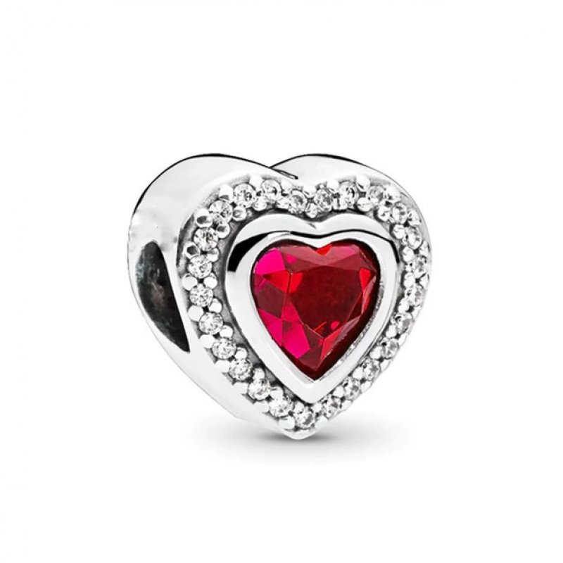Seaboard birth evolution Pandora Style Brilliance Heart Silver Charm For Women